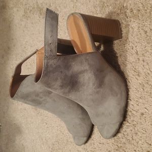 Gray Suede booties